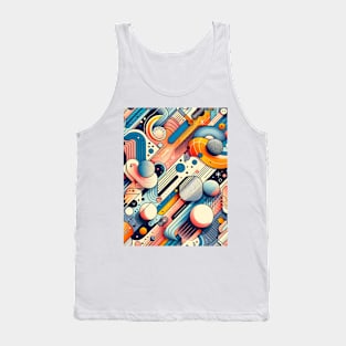 Vibrant Visions: A Tapestry of Modern Artistry Tank Top